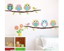 Cute Owl Wall Sticker Tree Stickers With Owls Wall Decals Animal Wall Art Flower Wall Stickers Home Decors For Nursery